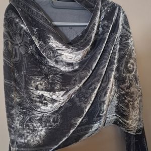 Style & Co Burnout Velvet Evening Wrap